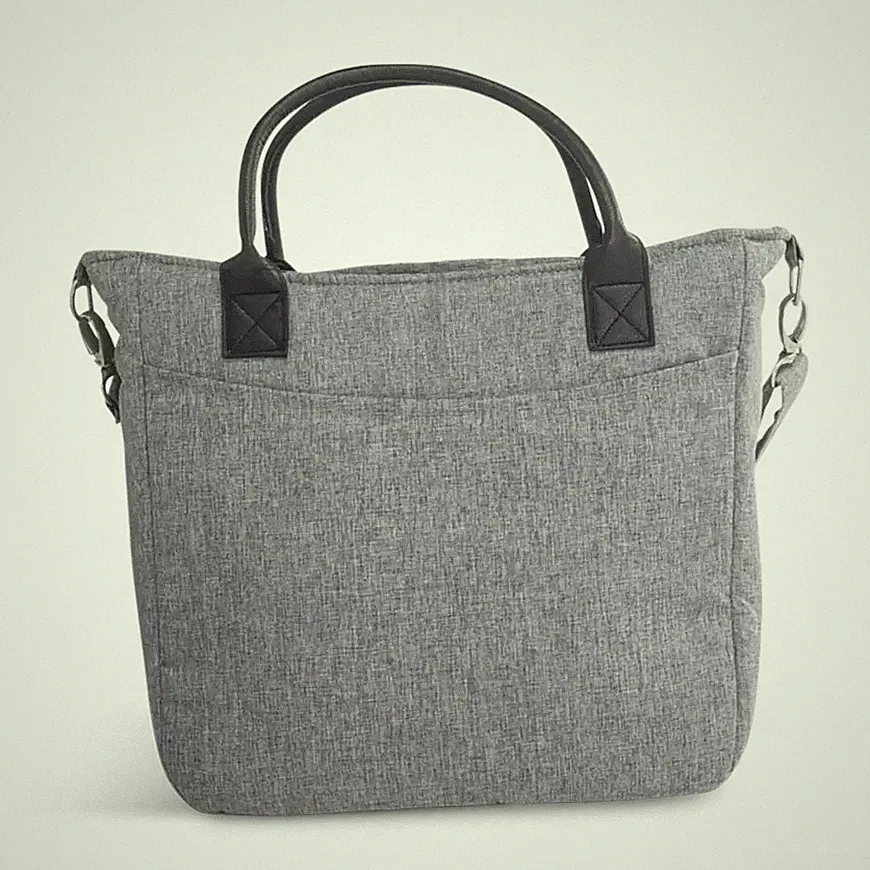 Leclercbaby Wickeltasche Baby Tasche Grau Melange Kinderwagen Tasche Organizer