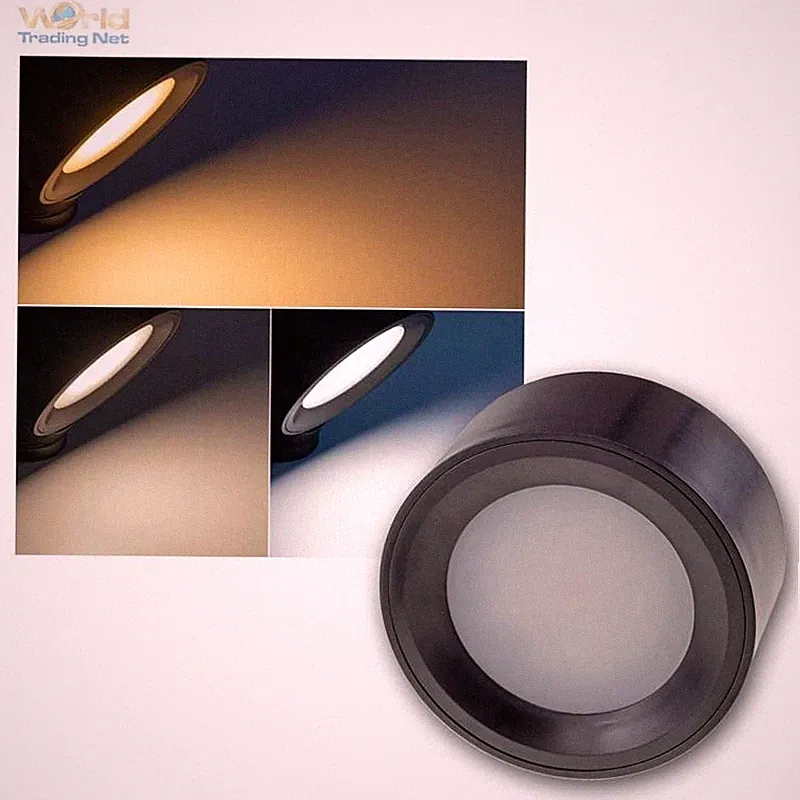 LED Akku Clip-Leuchte dimmbar & 3 Lichtfarben CCT, mit Klemmhalterung