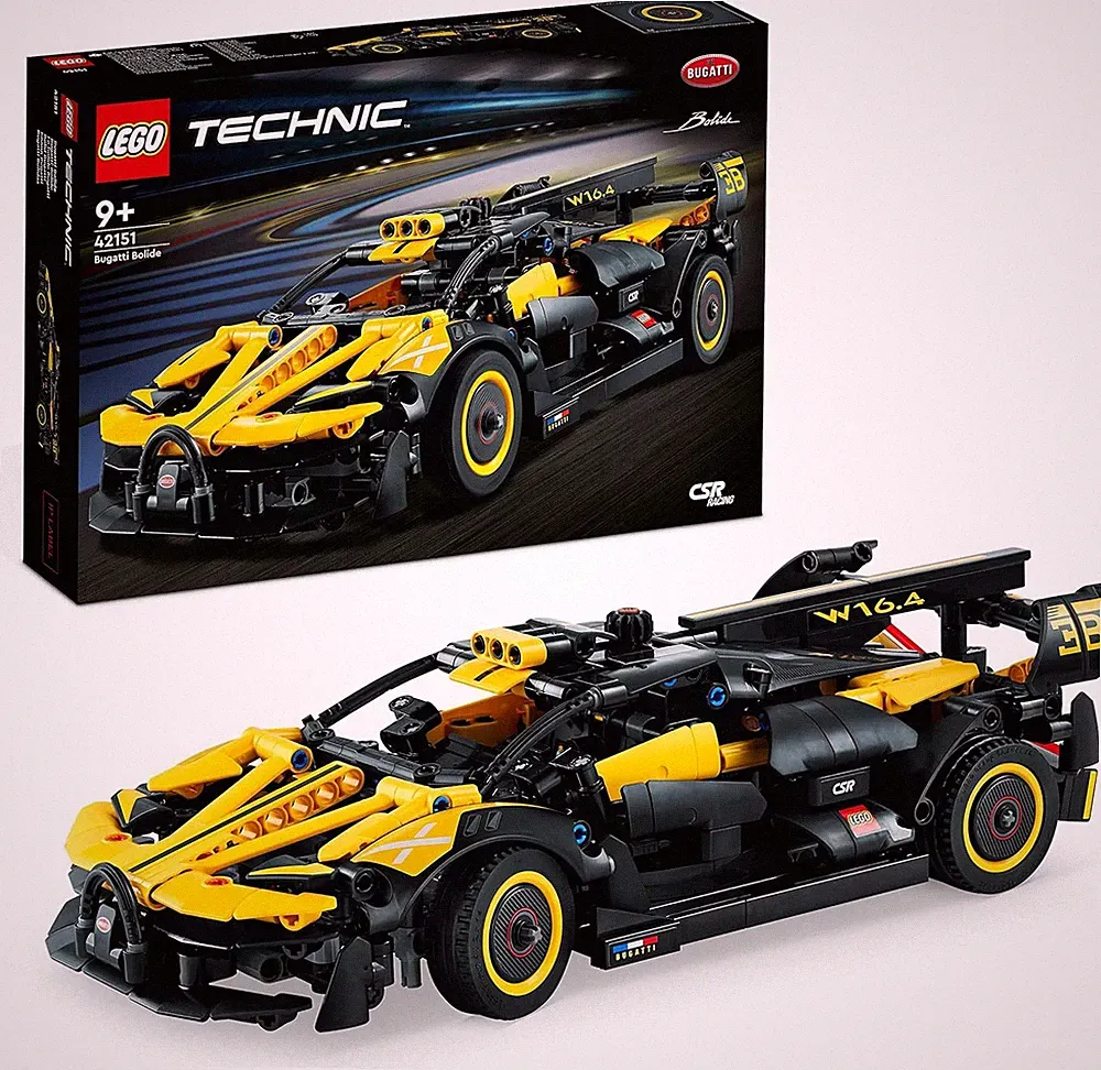 LEGO 42151 Technic Bugatti-Bolide Auto-Modellbausatz Sportwagen-Spielzeug Kinder