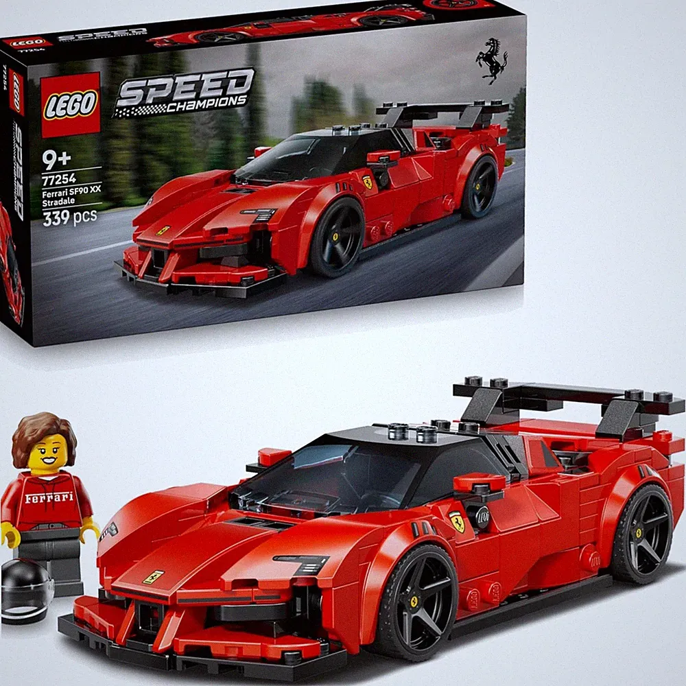 Lego Ferrari SF90 XX Stradale Sportwagen Bauset Kinder 339 Teile ab 9 Jahre