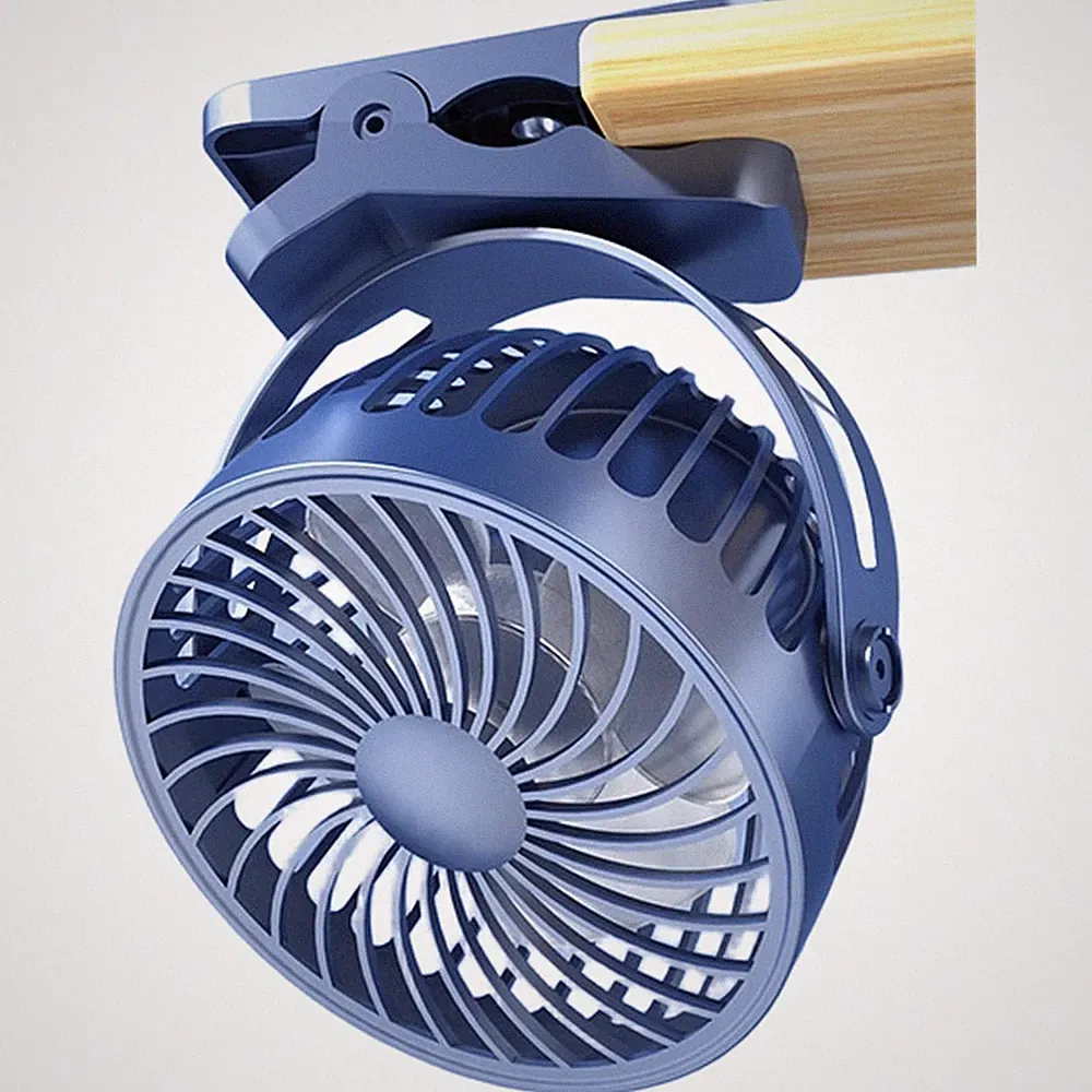 Leichter Clip Ventilator für Kinderwagen USB Aufladen 3 Geschwindigkeiten 13x8