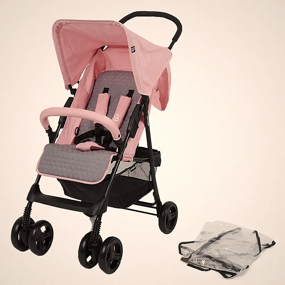 Leichter Kinderwagen Puggle Holiday Luxe Kinderwagen Buggy rosa 5,8 kg