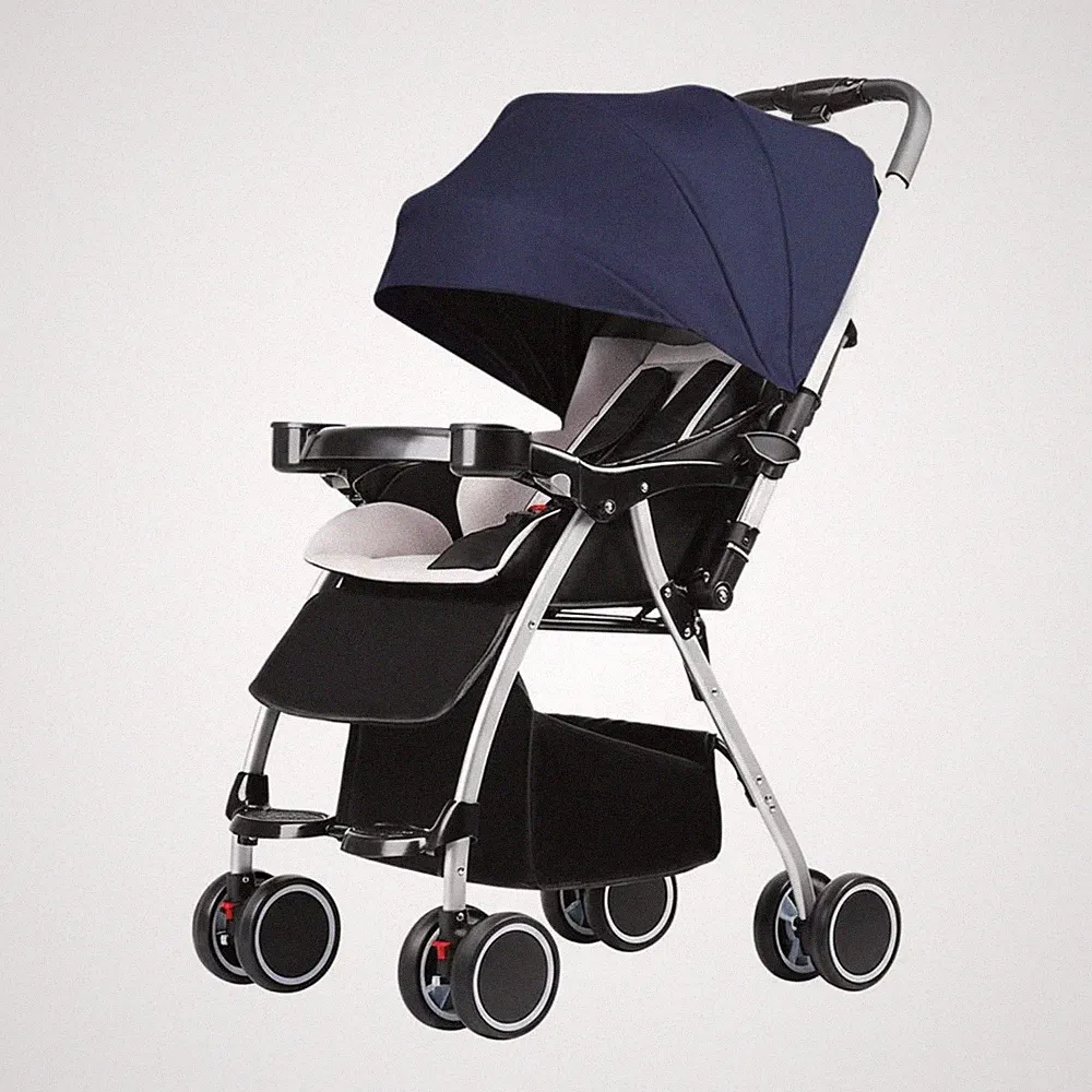 Leichter Kinderwagen stoßdämpfende Räder Wendekinderwagen
