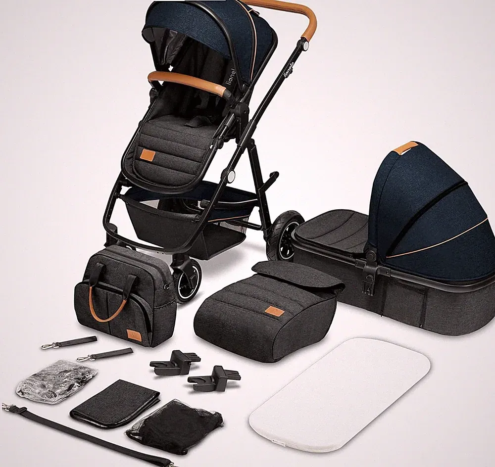 LIONELO Amber Kinderwagen 2 in 1 Kombikinderwagen, Kinderwagen Set mit sportlich