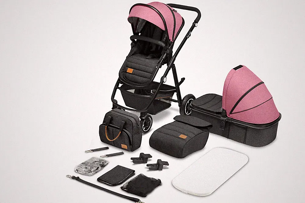 Lionelo Amber Kinderwagen 2 in 1 Kombikinderwagen Zubehörpaket Set