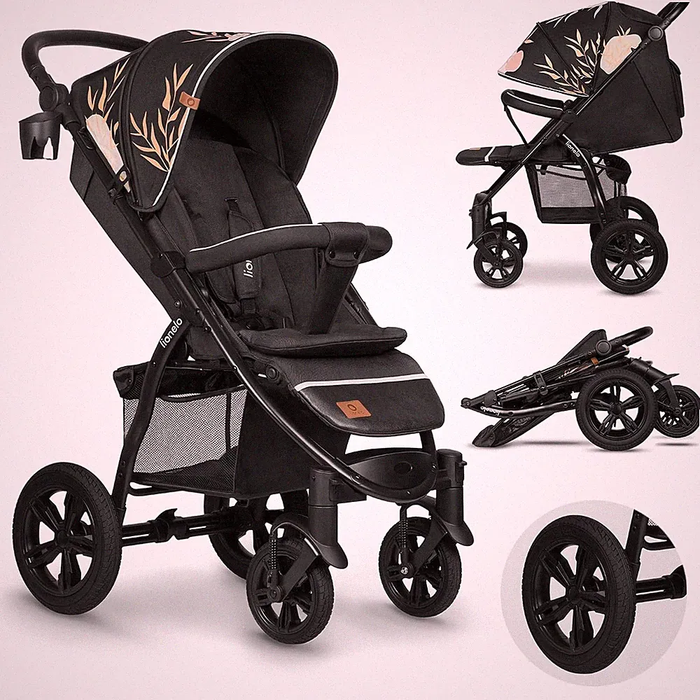 LIONELO Annet Buggy bis 22 kg mit Liegefunktion, Kinderwagen klein zusammenklapp