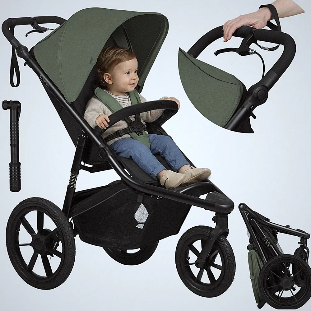 LIONELO AZURA Faltbarer Kinderwagen Joggingwagen Sportwagen Pussett
