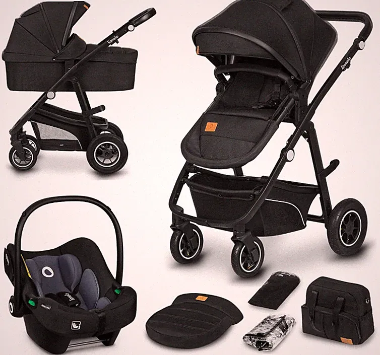 LIONELO BIANKA Kinderwagen 3 in 1 bis 22 kg Babywanne Autositz