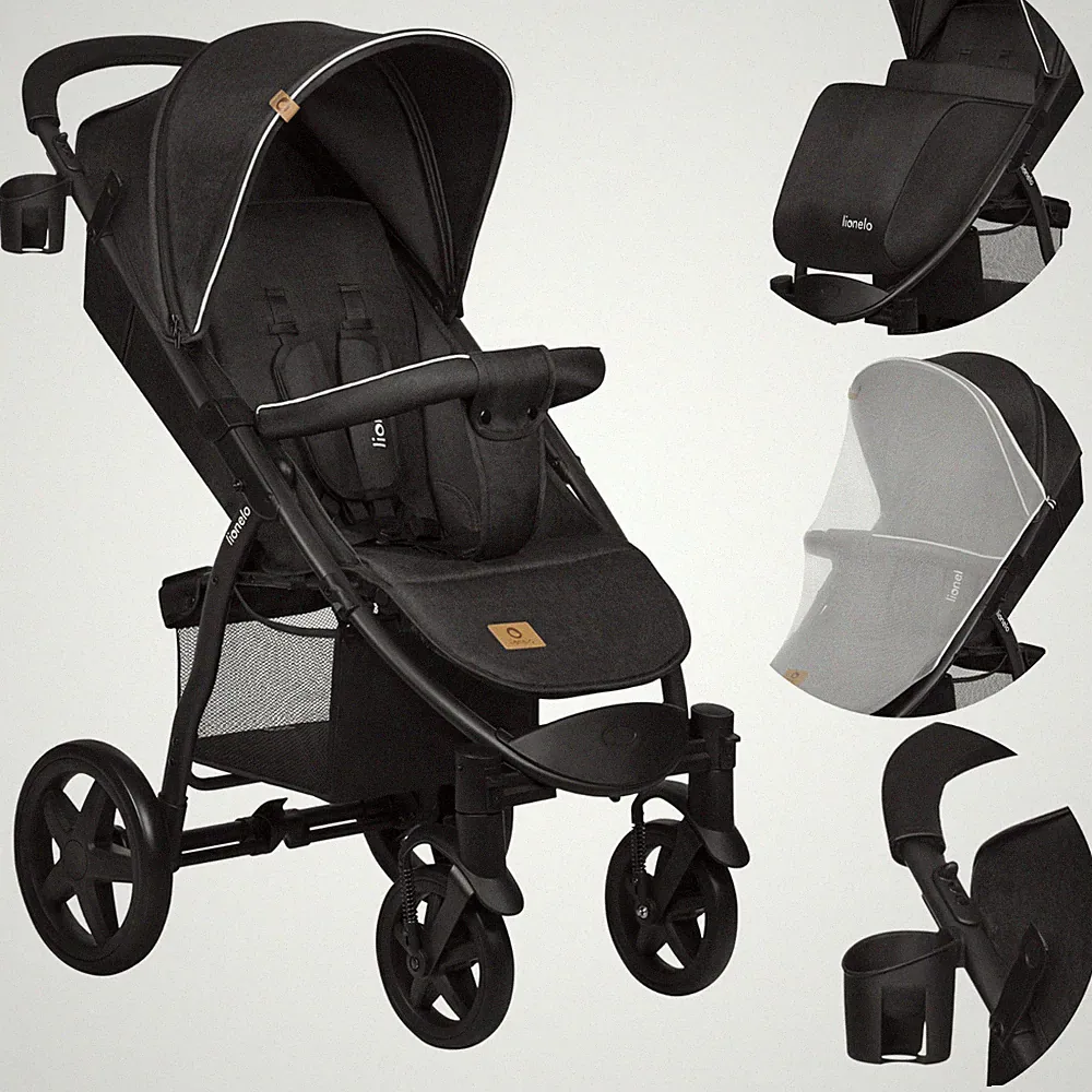 LIONELO® Kinderwagen Kinderwagen Kinderwagen bis 22 kg mit Schlaffunktion c...