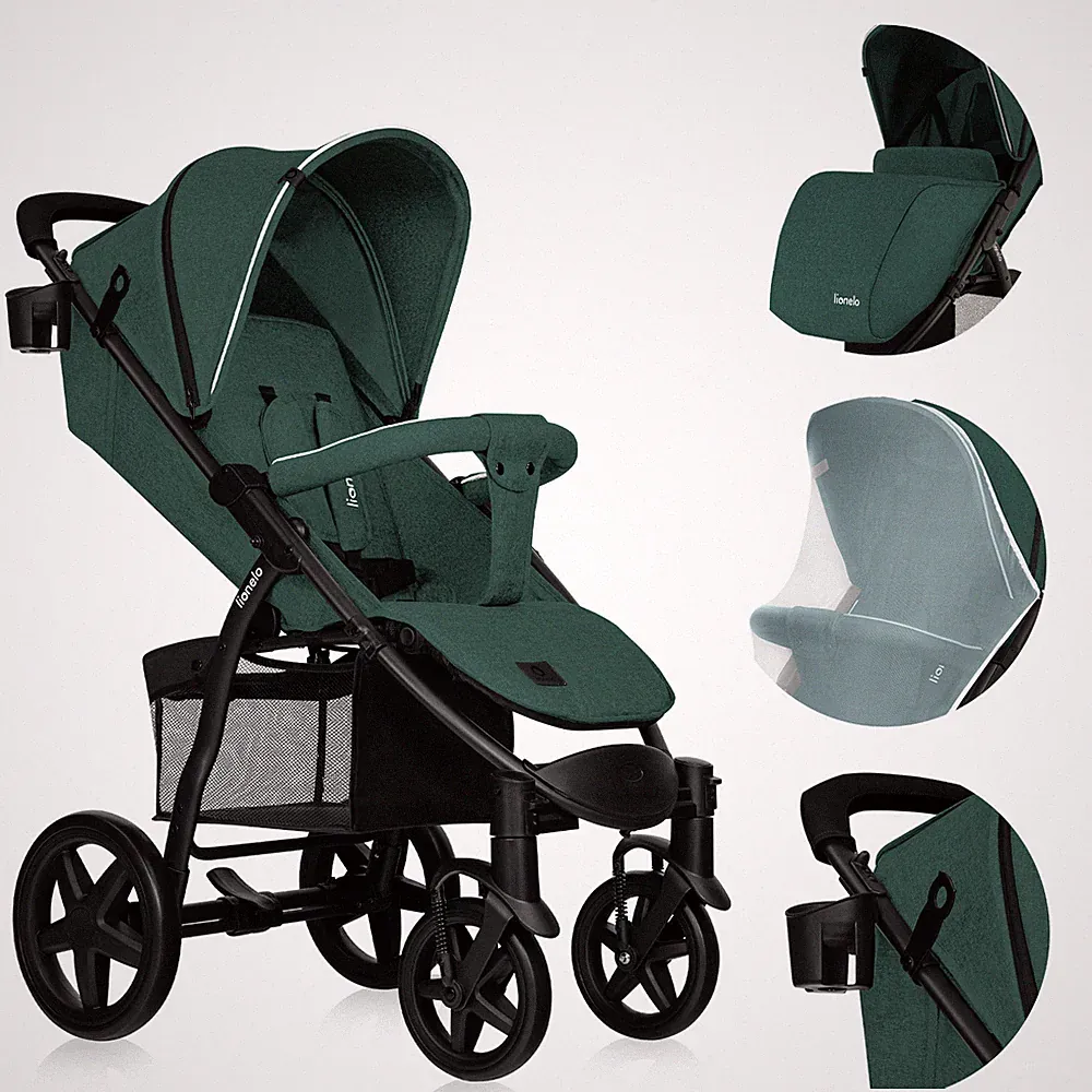 LIONELO® Kinderwagen Kinderwagen Kinderwagen bis 22 kg mit Schlaffunktion c...
