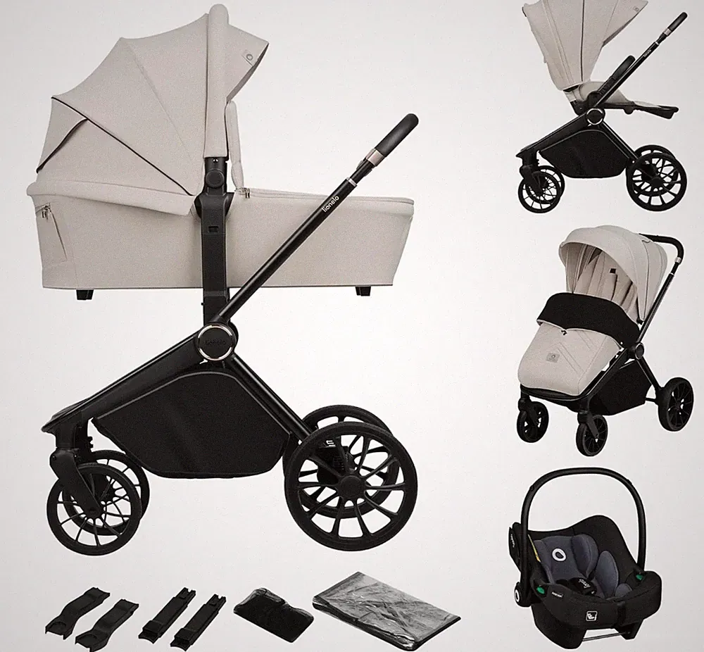 LIONELO MIKA PLUS 3-in-1 Buggy 0-48 Monate bis zu 22 kg Kinderwagenset