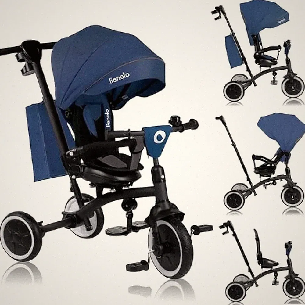 Lionelo Tris Plus 2in1 Kinderdreirad umbaubar Kinderwagen Trike ab 9 Monaten