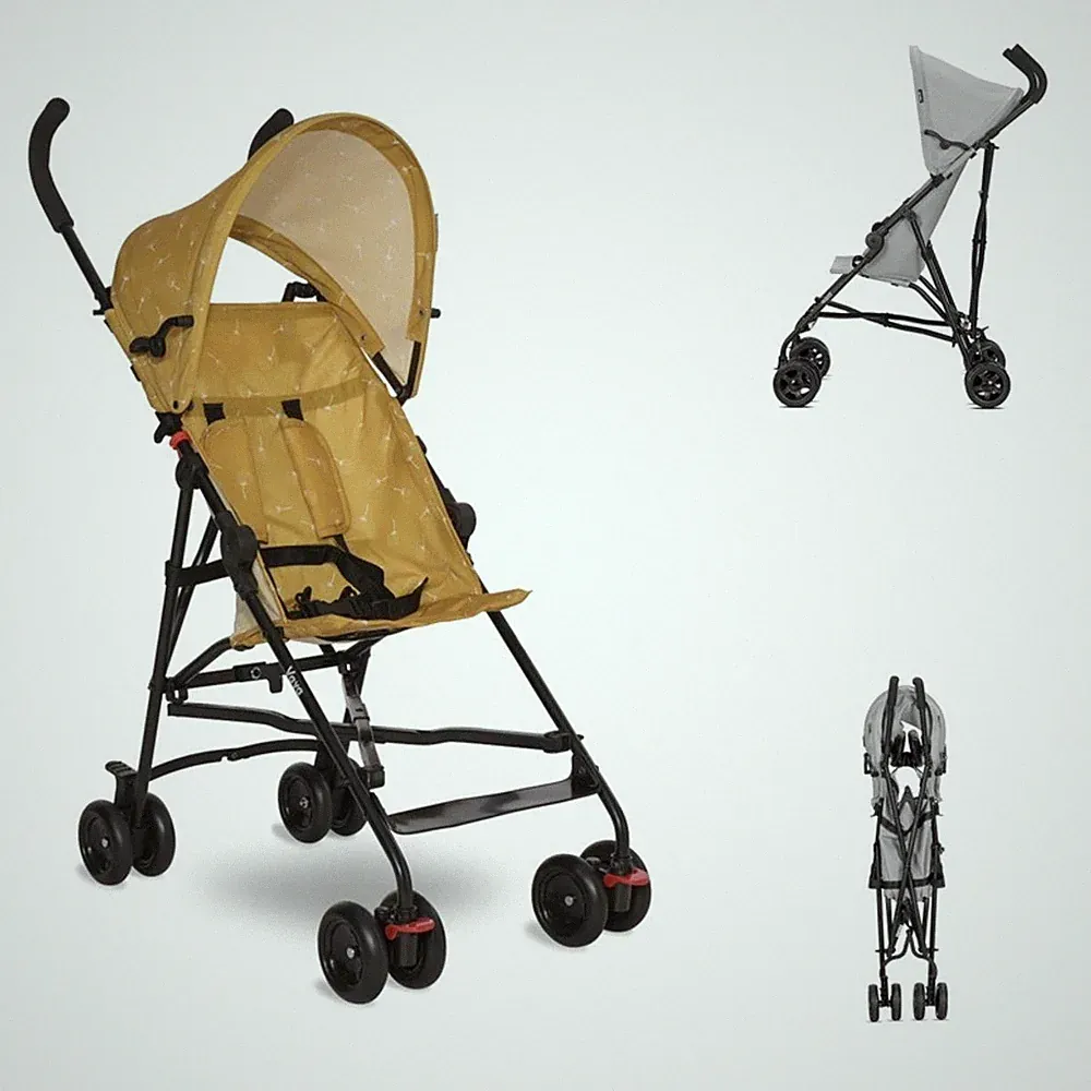 Lorelli Kinderwagen Buggy Vaya verstellbares Sonnendach, klappbar, Fußstütze