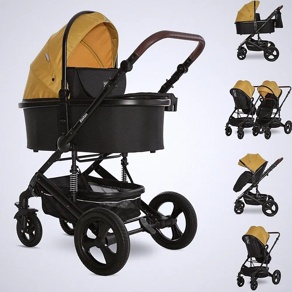 Lorelli Kombikinderwagen Boston 2 in 1 Sportsitz Babywanne Mückennetz bis 22 kg