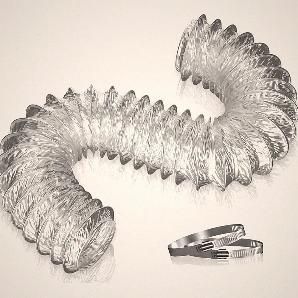 Luftschlauch 75mm Abluftrohr Flexrohr Aluminium PVC Trockner Dunstabzug