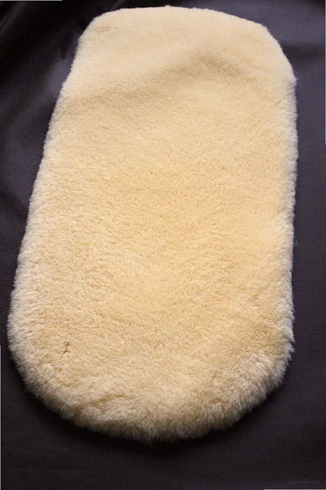 Luxus echt Lammfell, oval, für Kinderwagen, Einlage, beste Babyfell Qualität