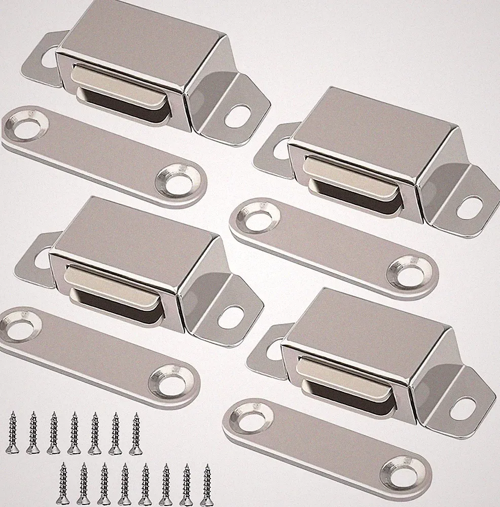 Magnetschnäpper Edelstahl 304 Schranktüren Schrankmagnete Türschließer 4 Stück