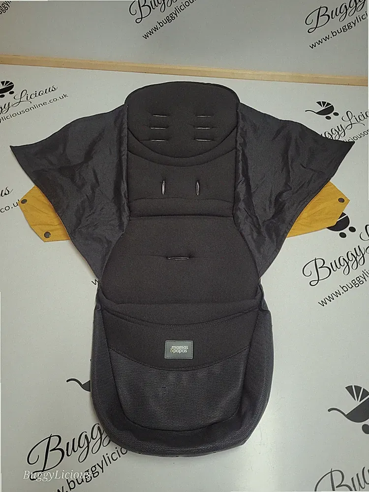 Mamas & Papas Armadillo City Kinderwagen Ersatzsitz Stoff schwarz gelb