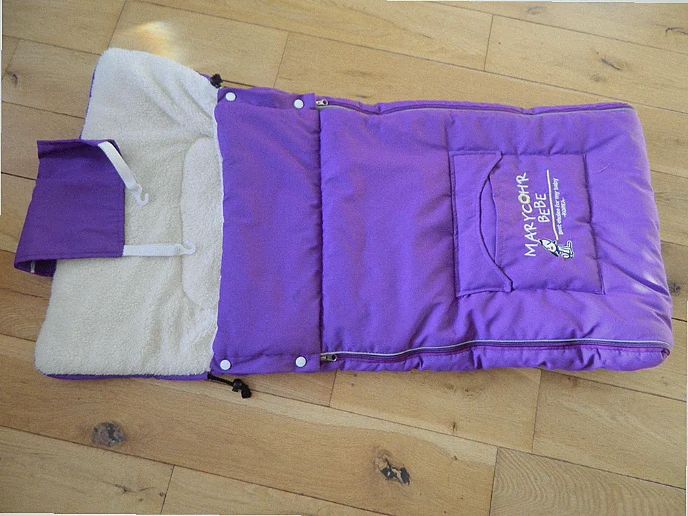 Mary Cohr Bebe Warm Lila Fußsack Kinderbuggy Kinderbuggy Schlafsack