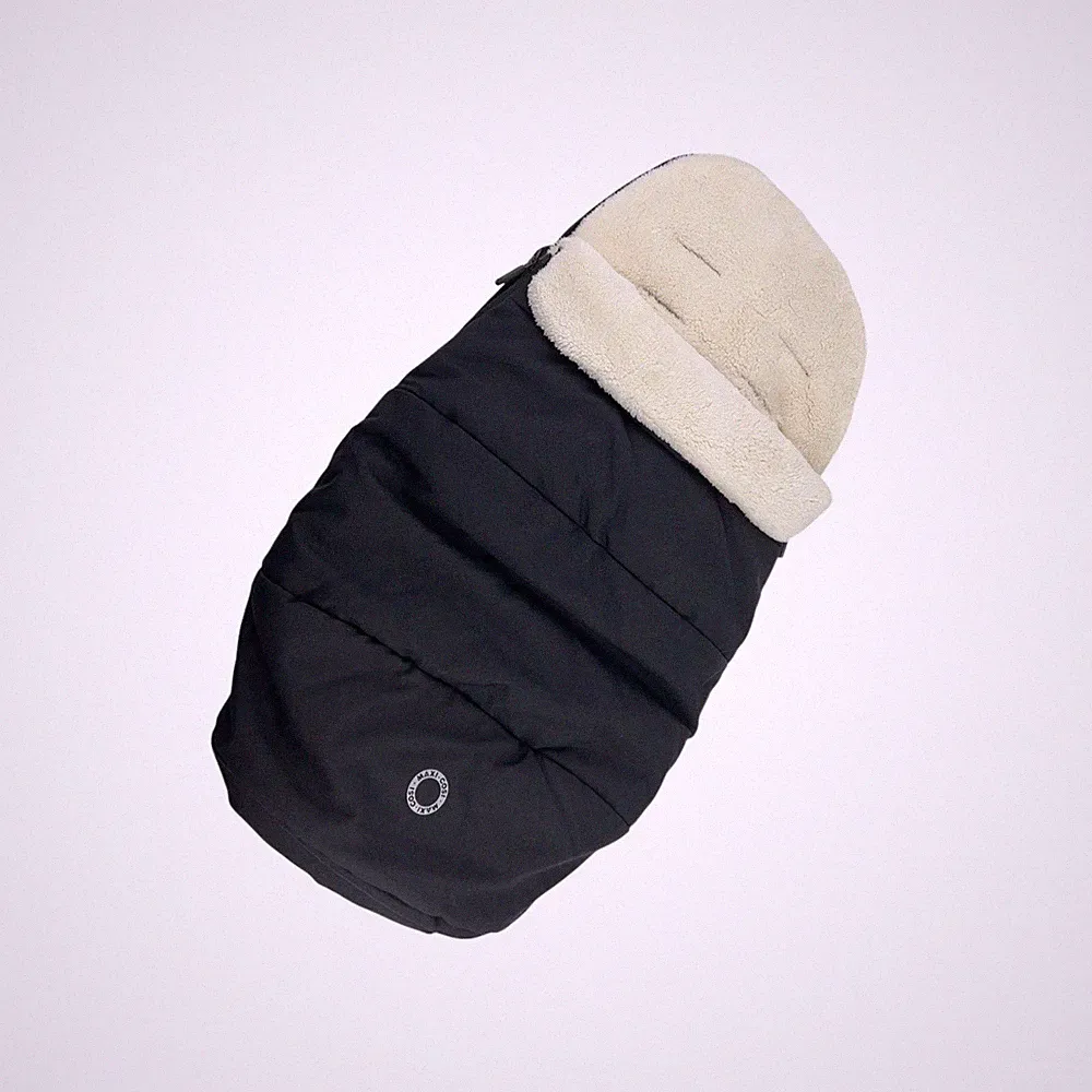 Maxi-Cosi 2-in-1 Fußsack 5-Punkt Gurt 0-3.5Jahre Kinderwagen Sitzpolster Schwarz