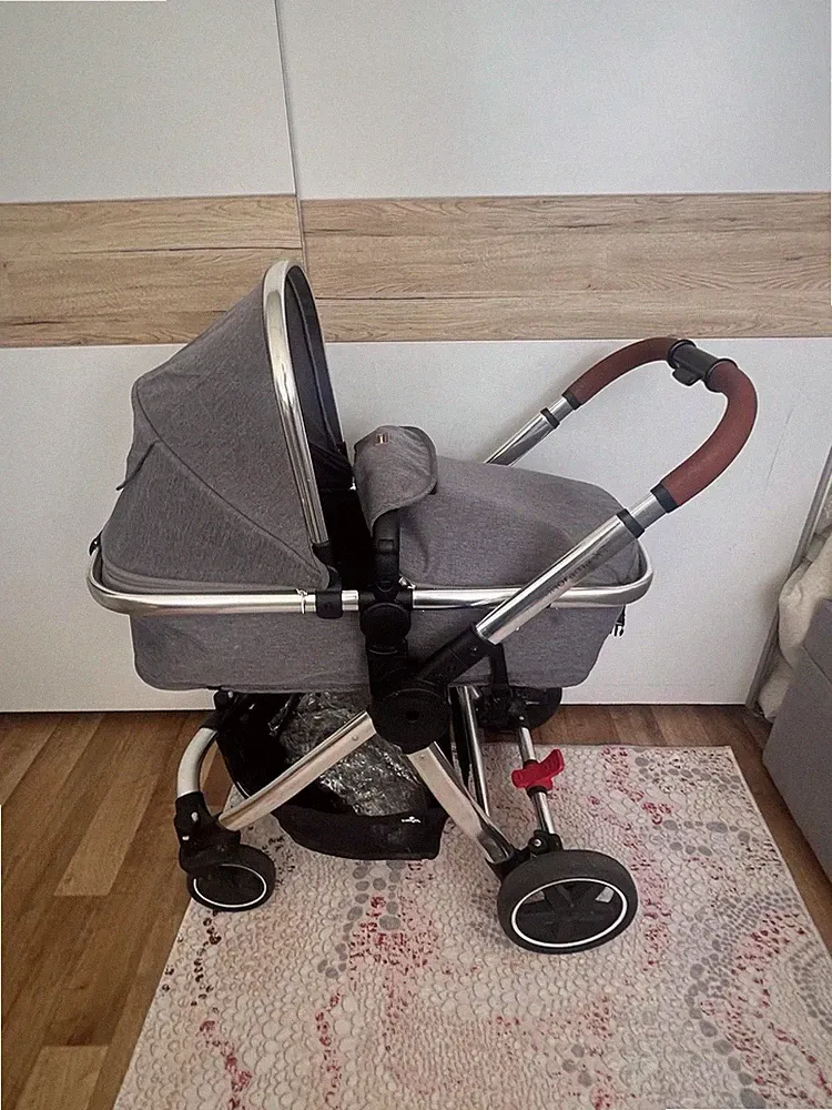 Maxi-Cosi Kombi- & Sportkinderwagen Set grau mit Babywanne, Babyschale, faltbar