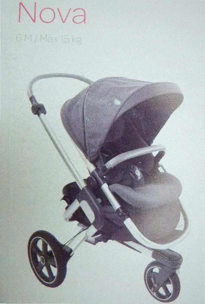 MAXI-COSI Nova 3 Räder All-Terrain Kinderwagen Jogger Dreirad grau MD2
