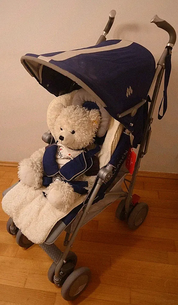 McLaren Techno XT Buggy Kinderwagen blau mit Zubehör
