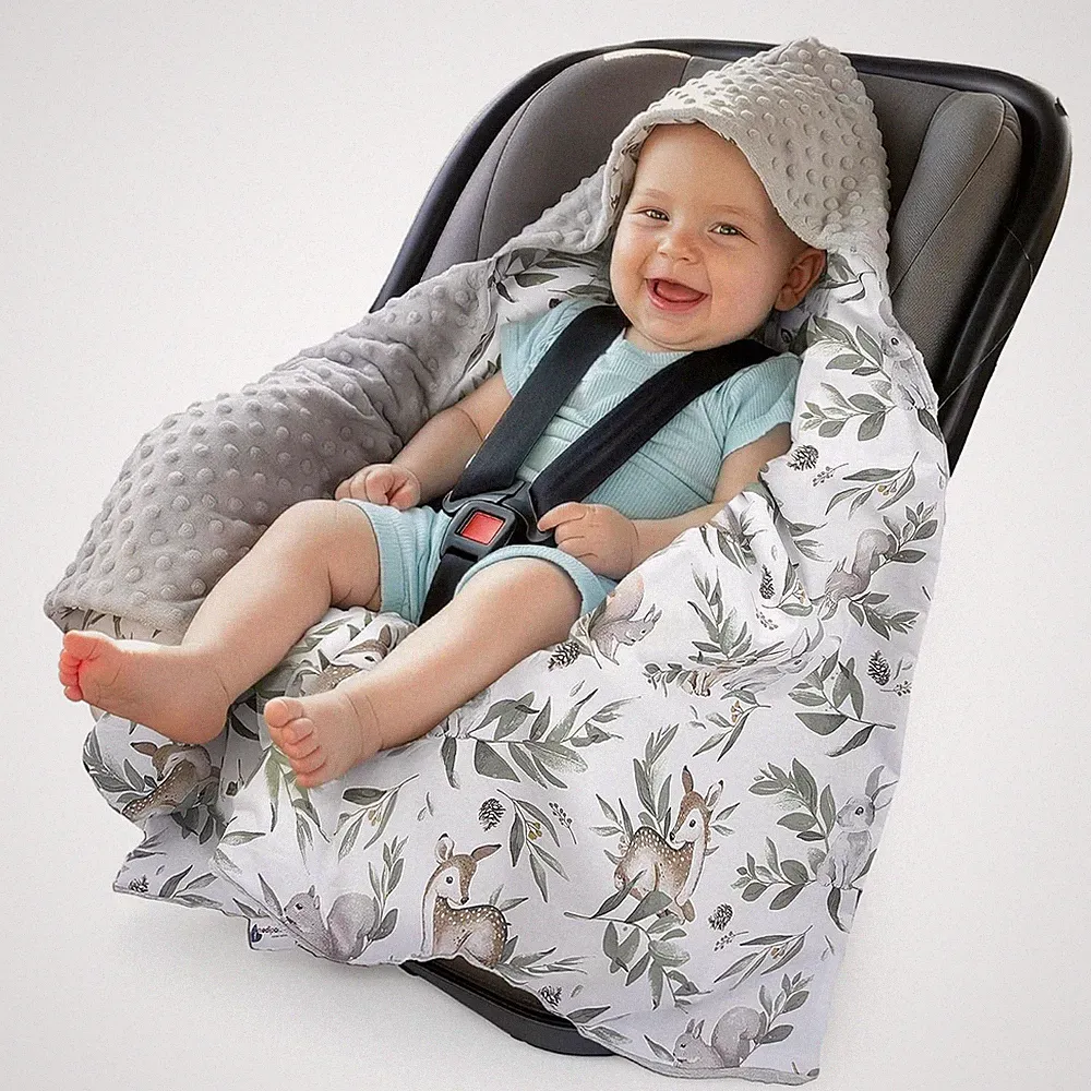 Medi Partners Babydecke Baumwolle 85x85cm Kuscheldecke Kinderwagen Buggy Auto