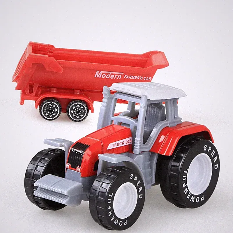 Metall Bauernhof Fahrzeuge Mini Auto Modell Traktor Spielzeug Kinder