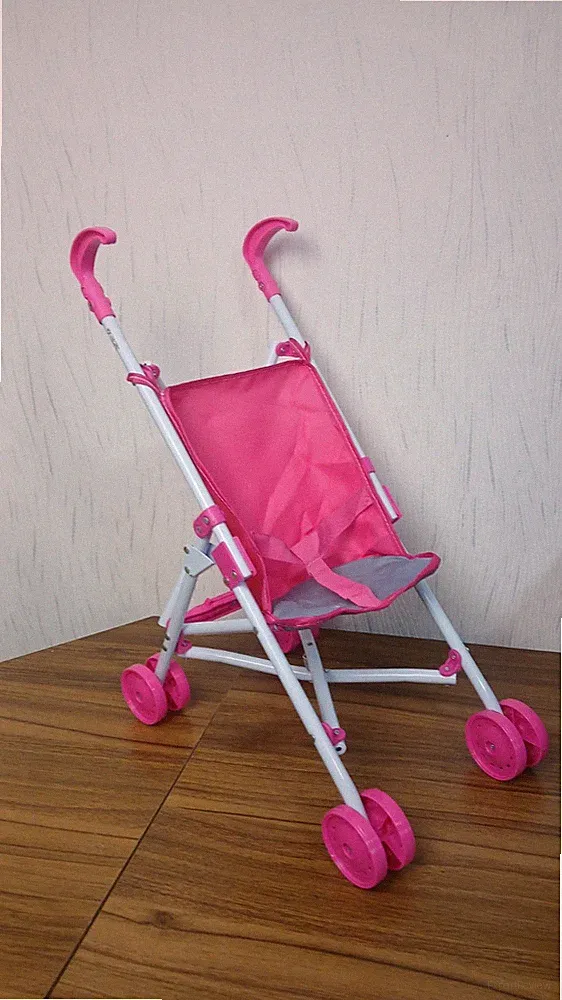 Mini-Buggy für Puppen Faltbar Pink ab 3 Jahre Puppen Baggy