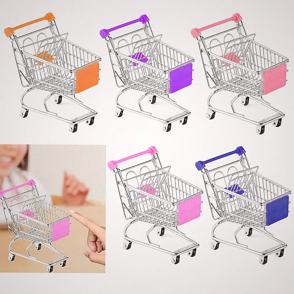 Mini-Einkaufswagen, Supermarkt-Handwagen, Spielzeug, Mehrzweck-Einkaufswagen