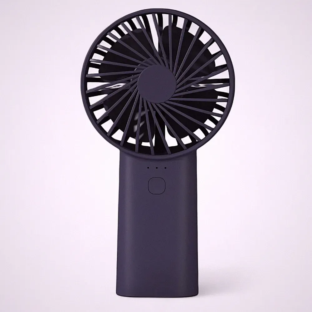 Mini Handventilator 4000mAh Akku – Leise, Tragbar, USB-C & LED-Licht für unterwe