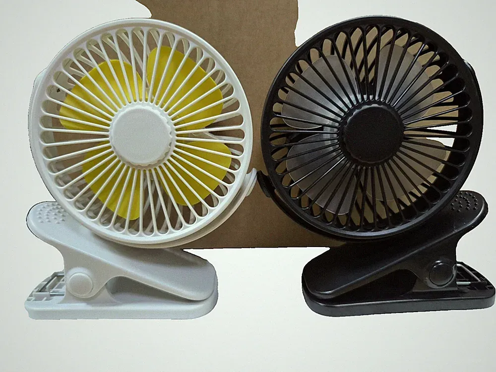 Mini Tisch Lüfter Leise Ventilator Clip Tischventilator mit Akku Kühlventilator