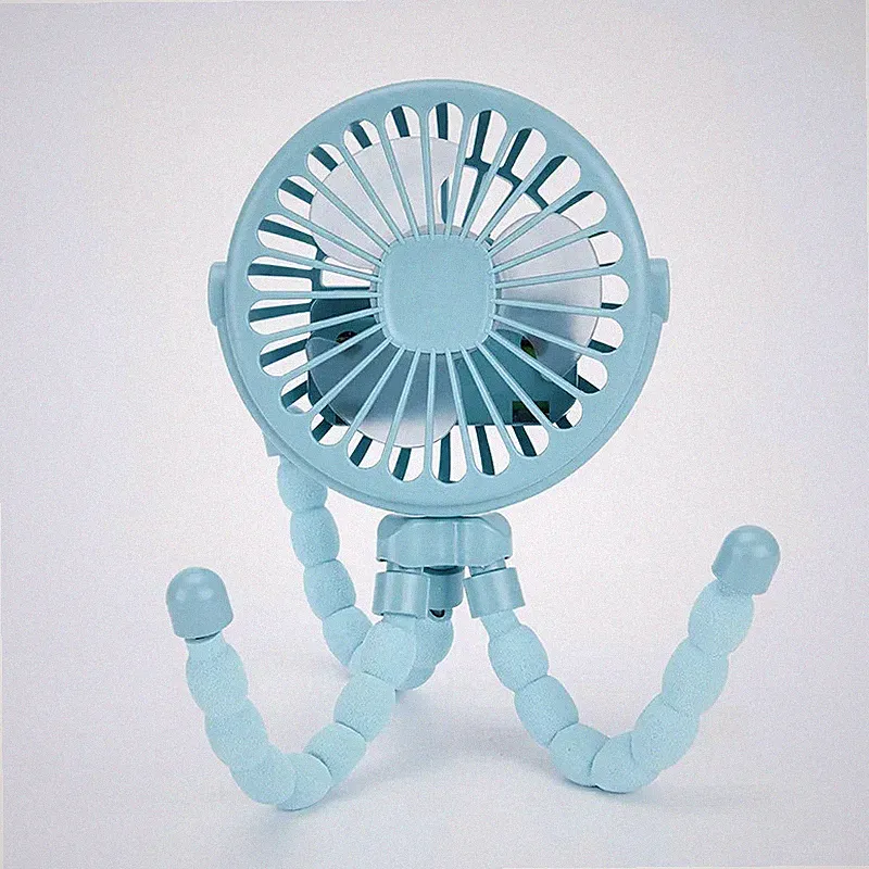 Mini Ventilator Baby Kinderwagen USB Clip Fächer 3Stufen wiederaufladbar Tragbar