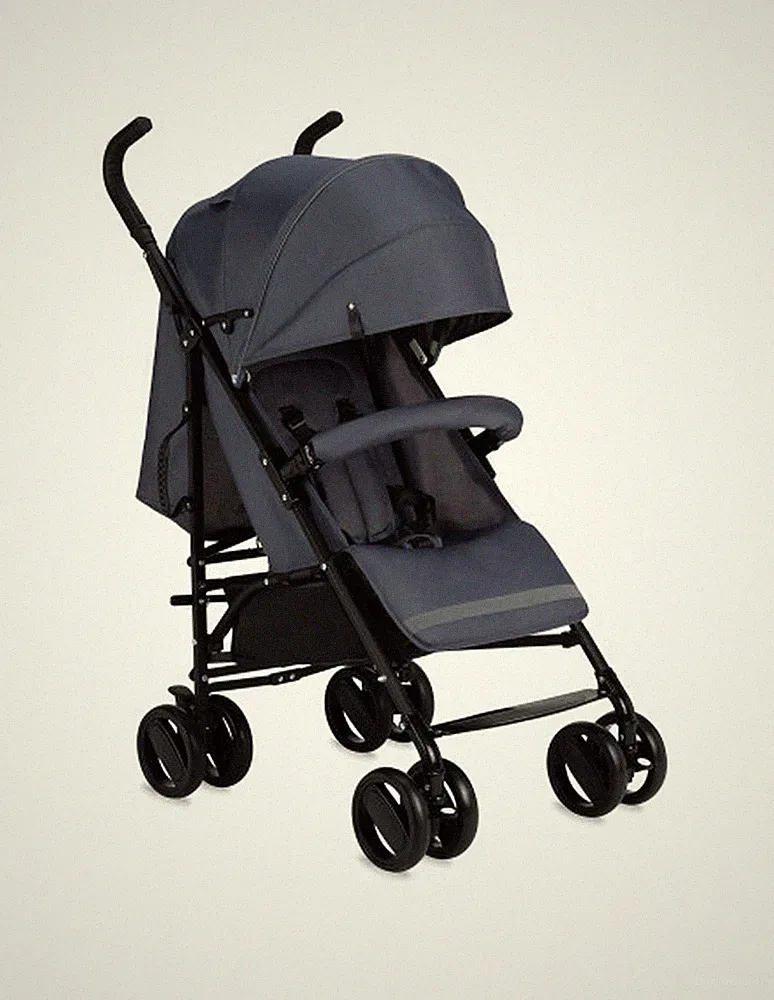 MoMi AKIRA Kinderwagen in Grau - leicht, wendig, mit Faltmechanismus