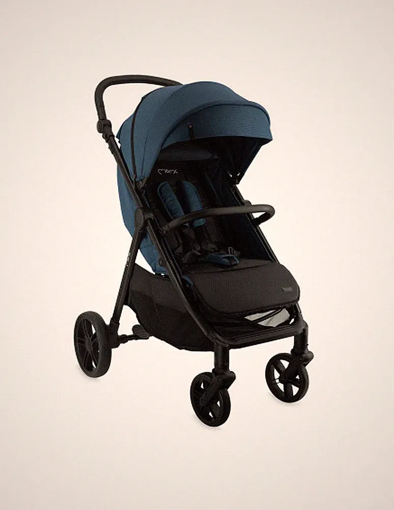 MoMi CLARA Kinderwagen in Blau für Kinder bis 22 kg, verstellbar