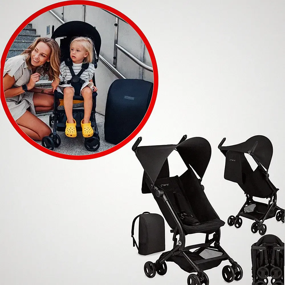 MoMi GRACE Leichter Kompakter Kinderwagen 6,2 kg Reiserucksack 15 kg...