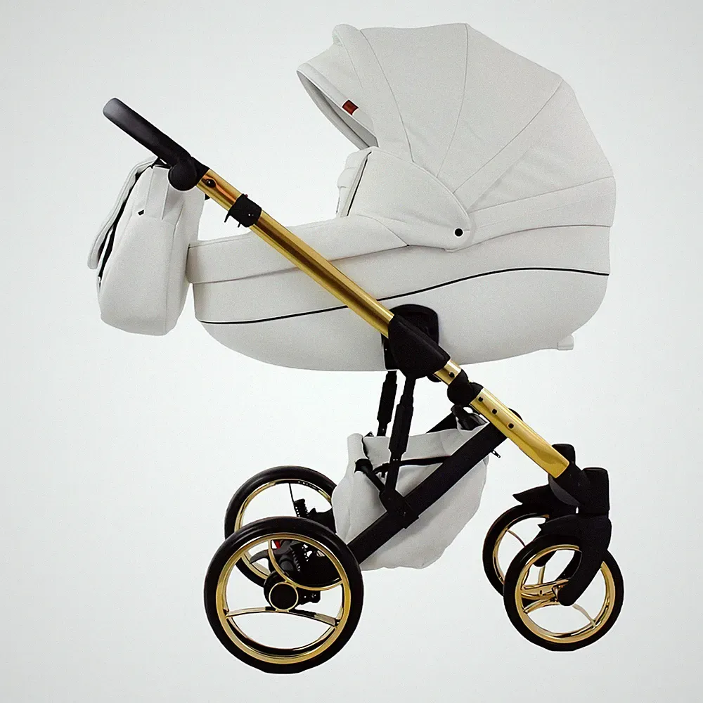 MOMMO AAA GOLD Kinderwagen 3in1 Öko-Leder – Cosmo I-Size-Sitz