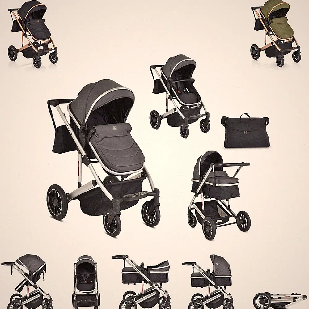 Moni Kombikinderwagen 2 in 1 Thira Babywanne, umbaubar, Sportsitz, Fußabdeckung