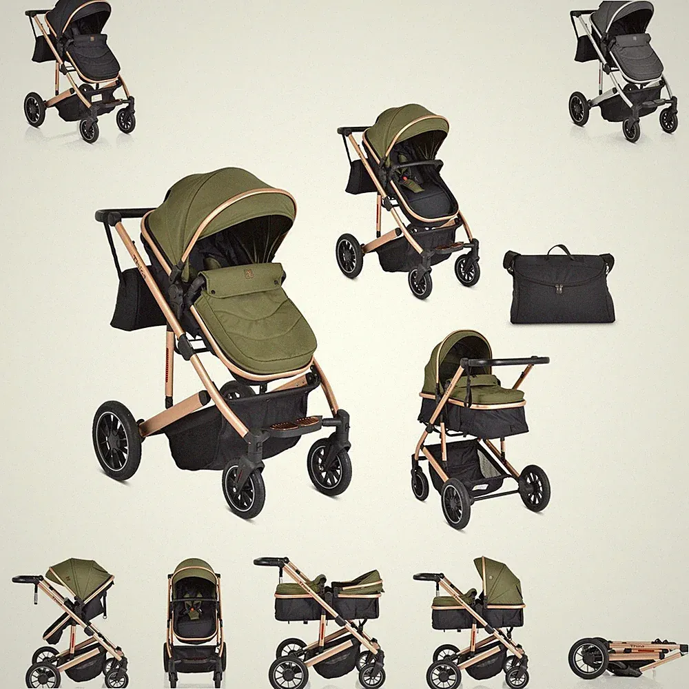 Moni Kombikinderwagen 2 in 1 Thira Babywanne, umbaubar, Sportsitz, Fußabdeckung