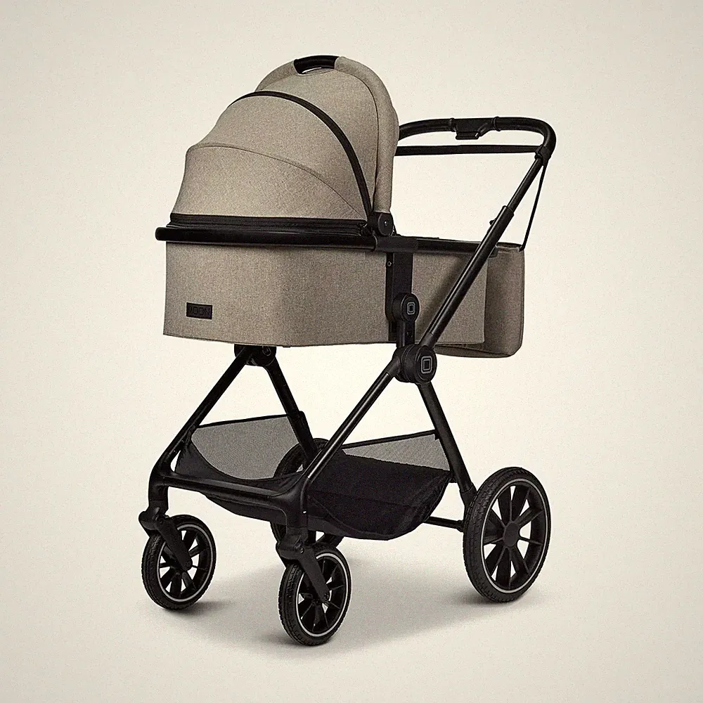 MOON CLICC Kombikinderwagen Buggy Mud/Melange Kinderwagen Babywagen Set