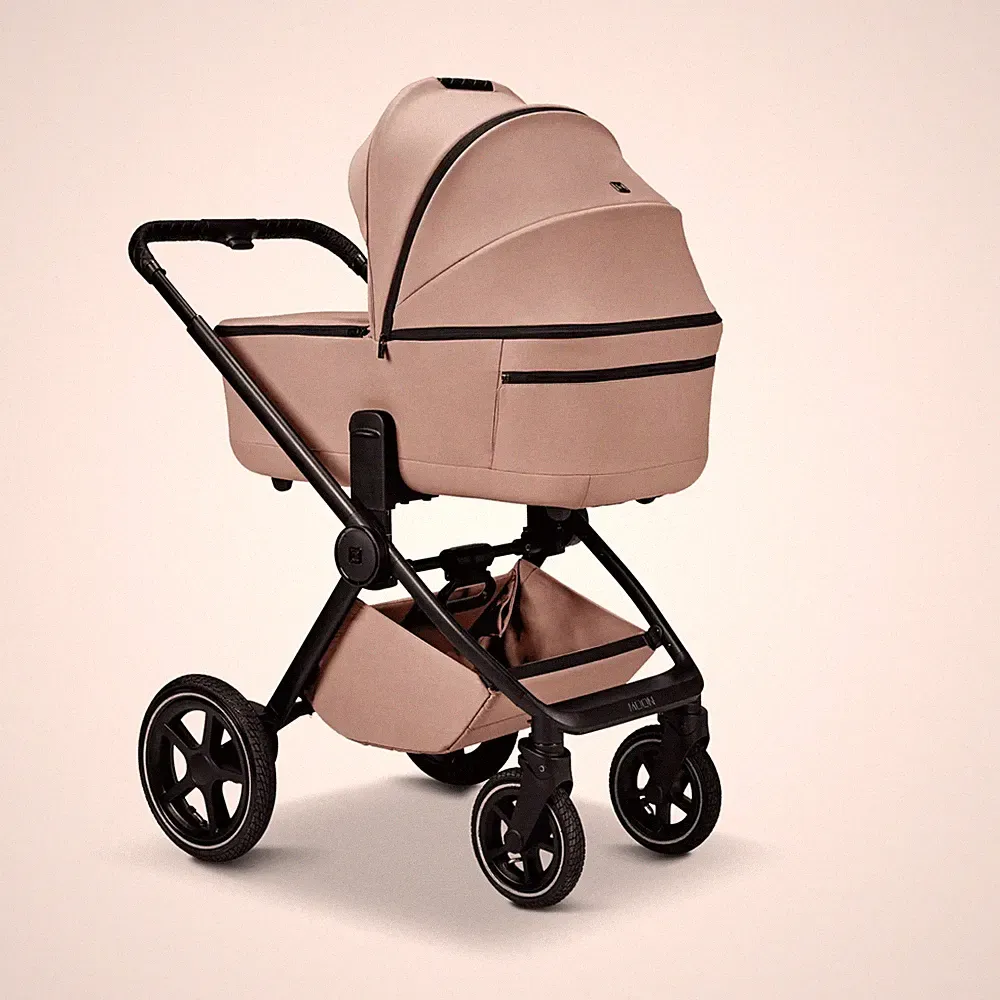 Moon Kombikinderwagen Kinderwagen GIO 2.0 sand Fußsack Handmuff sand791