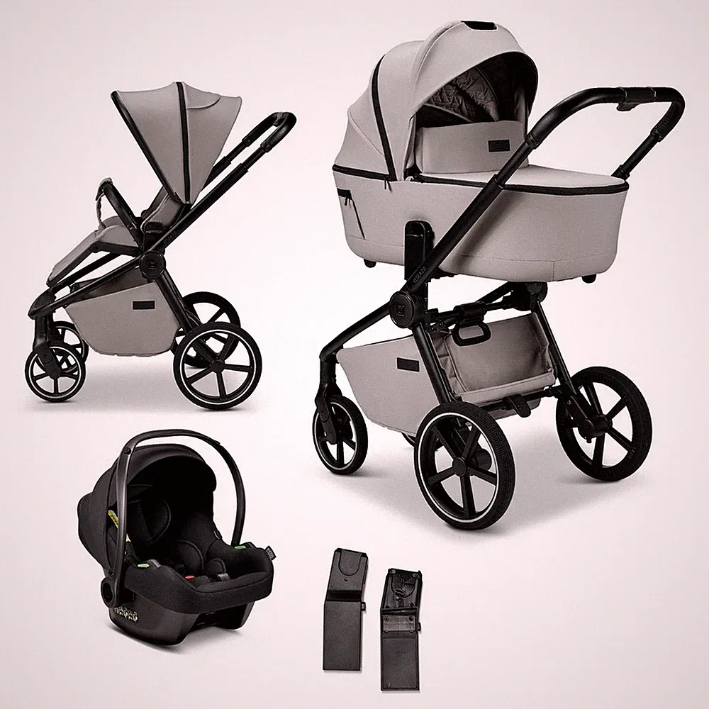 Moon Resea 2.0 Kombikinderwagen SET inkl. Cosmo 2.0 Babyschale ghost