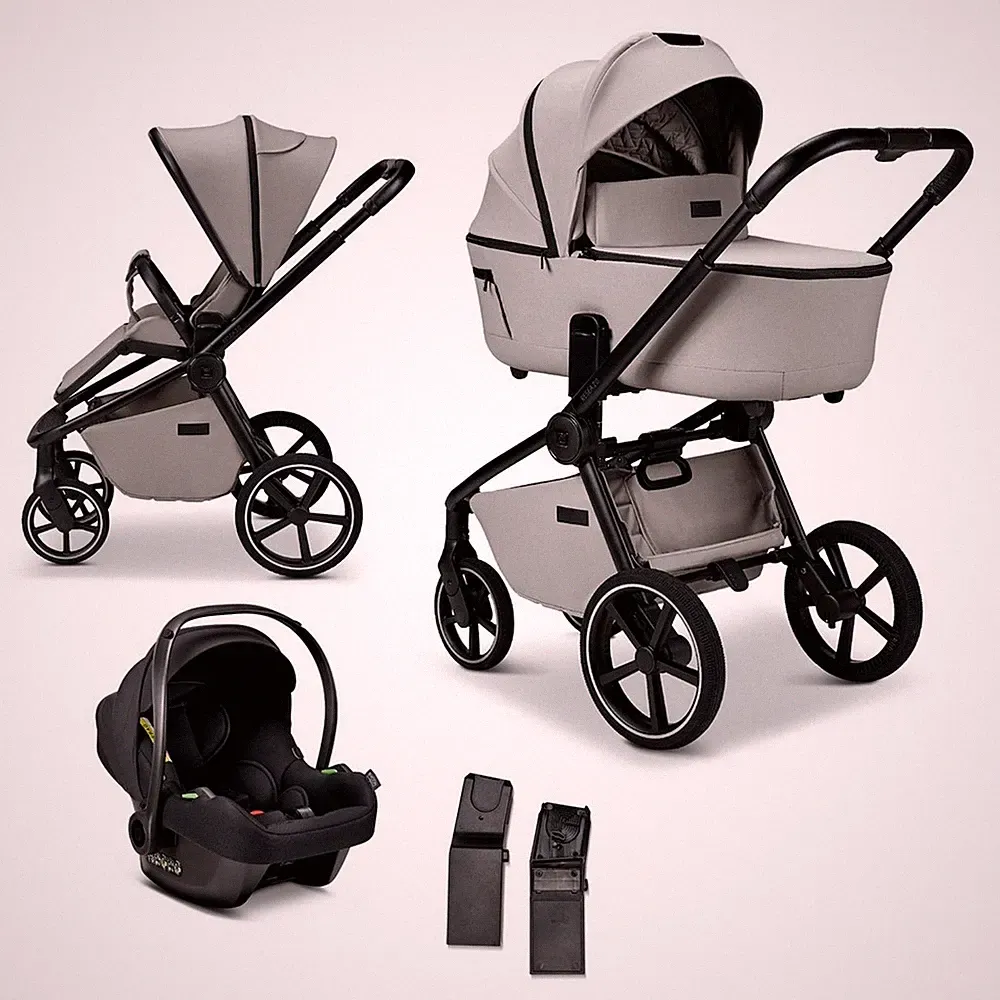 Moon Resea 2.0 Kombikinderwagen SET inkl. Cosmo 2.0 Babyschale ghost NEU