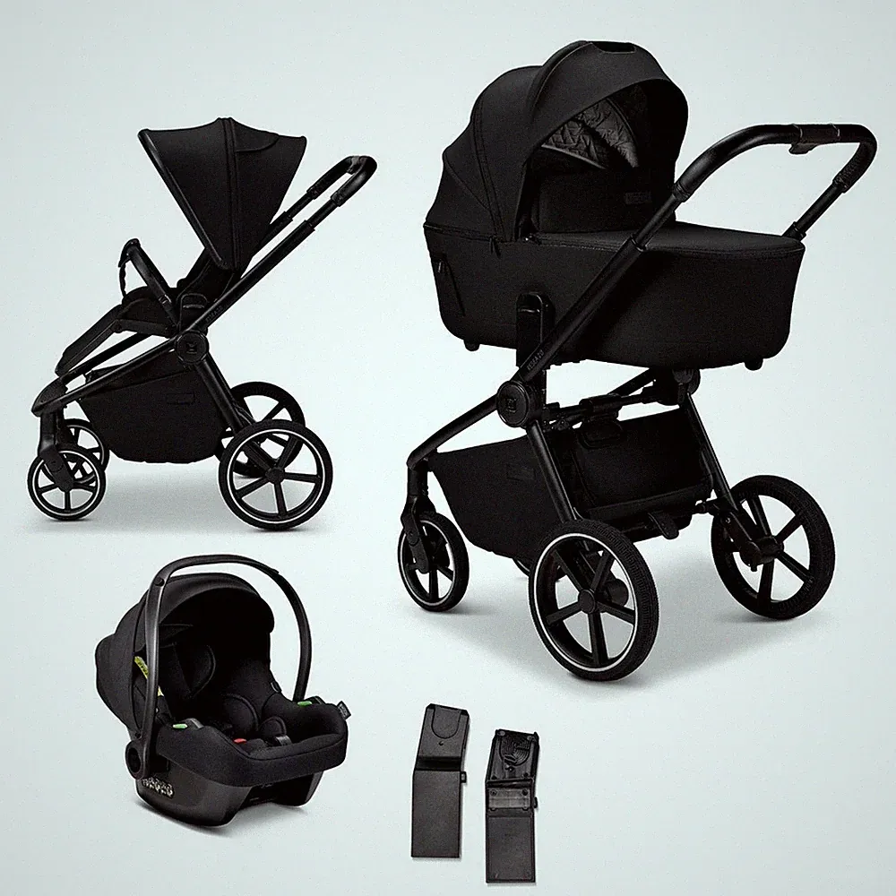 Moon Resea 2.0 Kombikinderwagen SET inkl. Cosmo 2.0 Babyschale onyx