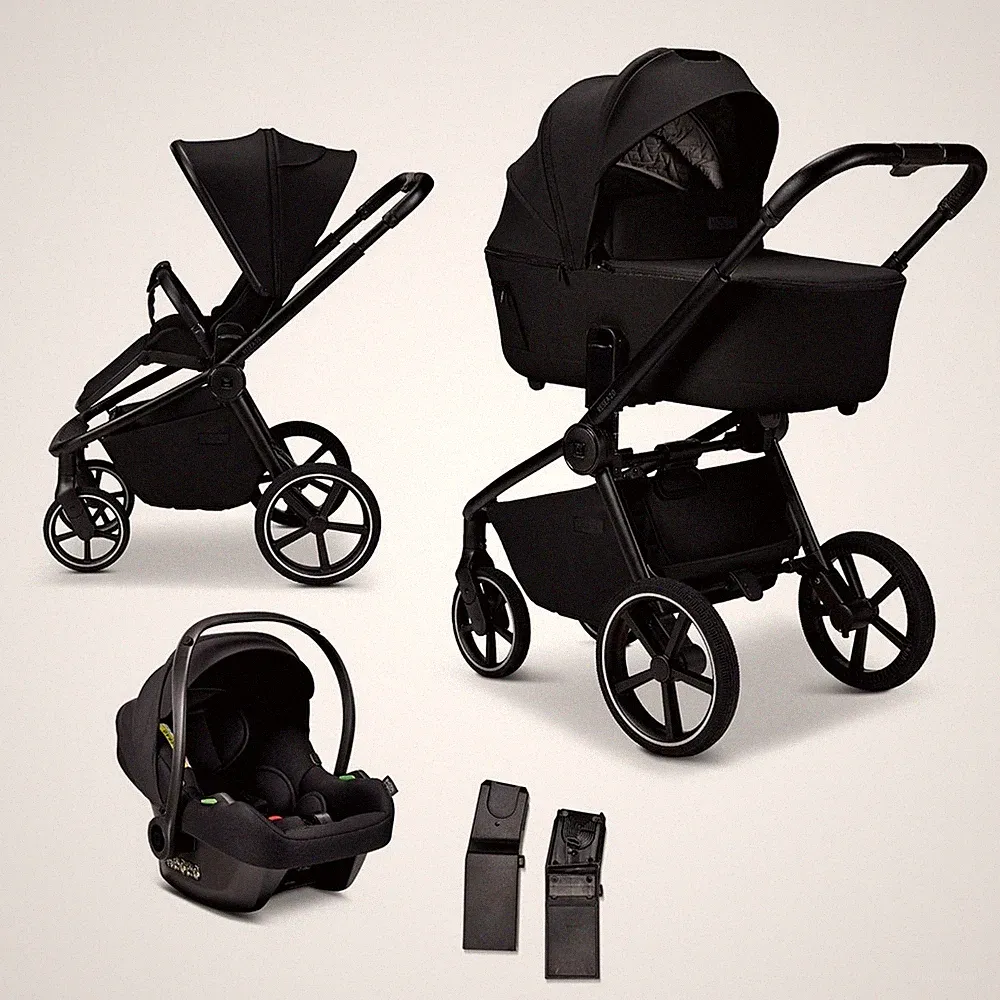Moon Resea 2.0 Kombikinderwagen SET inkl. Cosmo 2.0 Babyschale onyx NEU