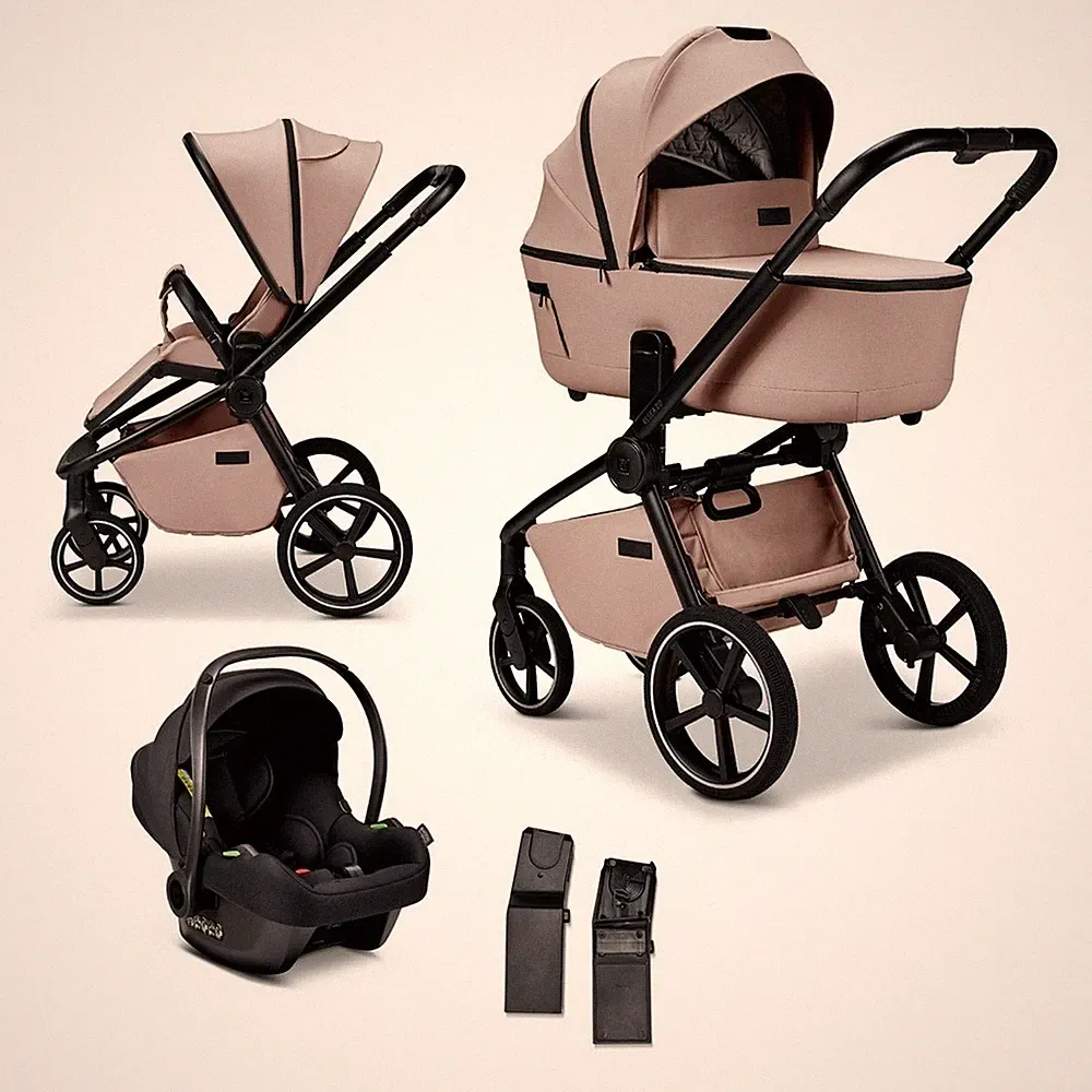 Moon Resea 2.0 Kombikinderwagen SET inkl. Cosmo 2.0 Babyschale sand TOP
