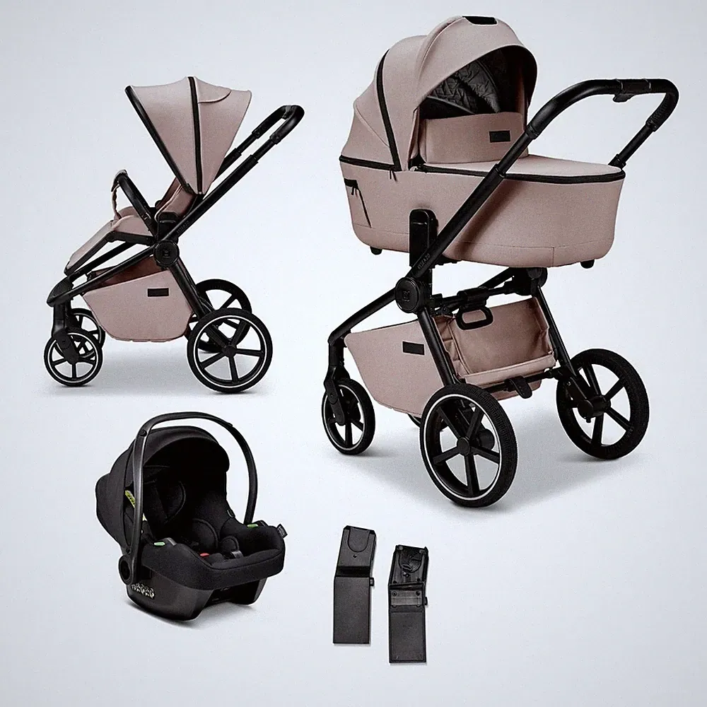 Moon Resea 2.0 Kombikinderwagen SET inkl. Cosmo 2.0 Babyschale sand TOP