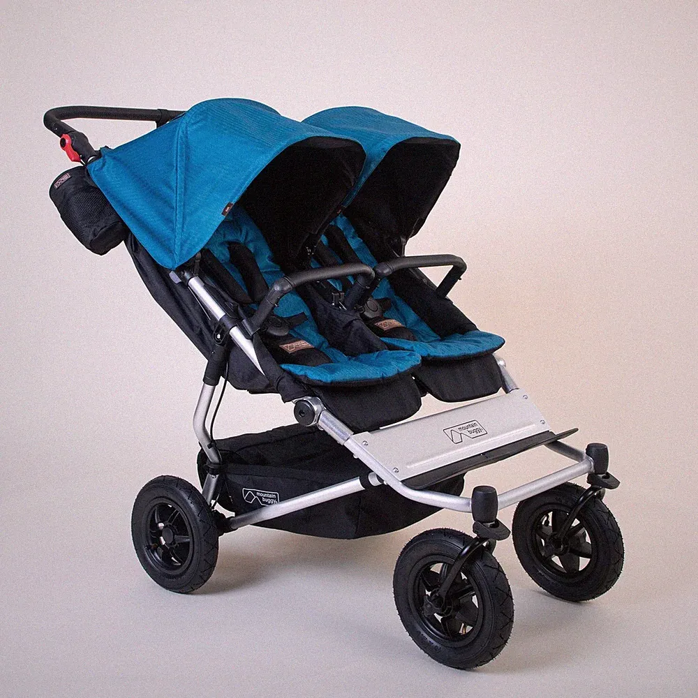 Mountain Buggy Duet Zwillingswagen neues Modell heritage V4 Buggy ocean blau