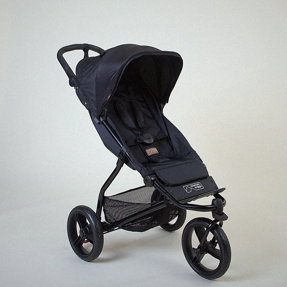 Mountain Buggy SWIFT neues Modell heritage V4 Kinderwagen Buggy - caviar schwarz